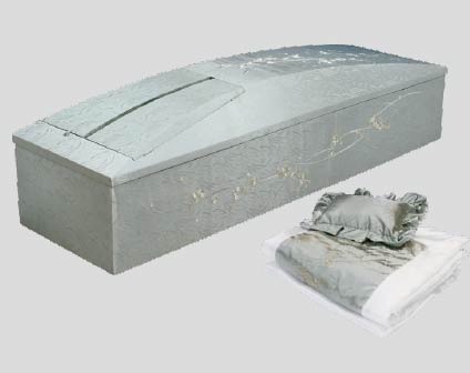 高級棺（桜刺繍棺）